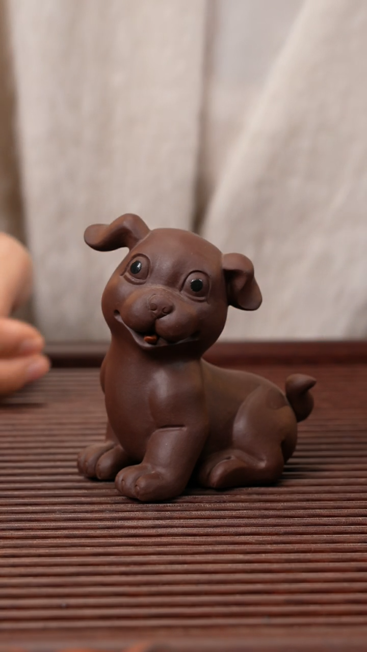 【闪购商品】紫砂茶宠紫泥小狗