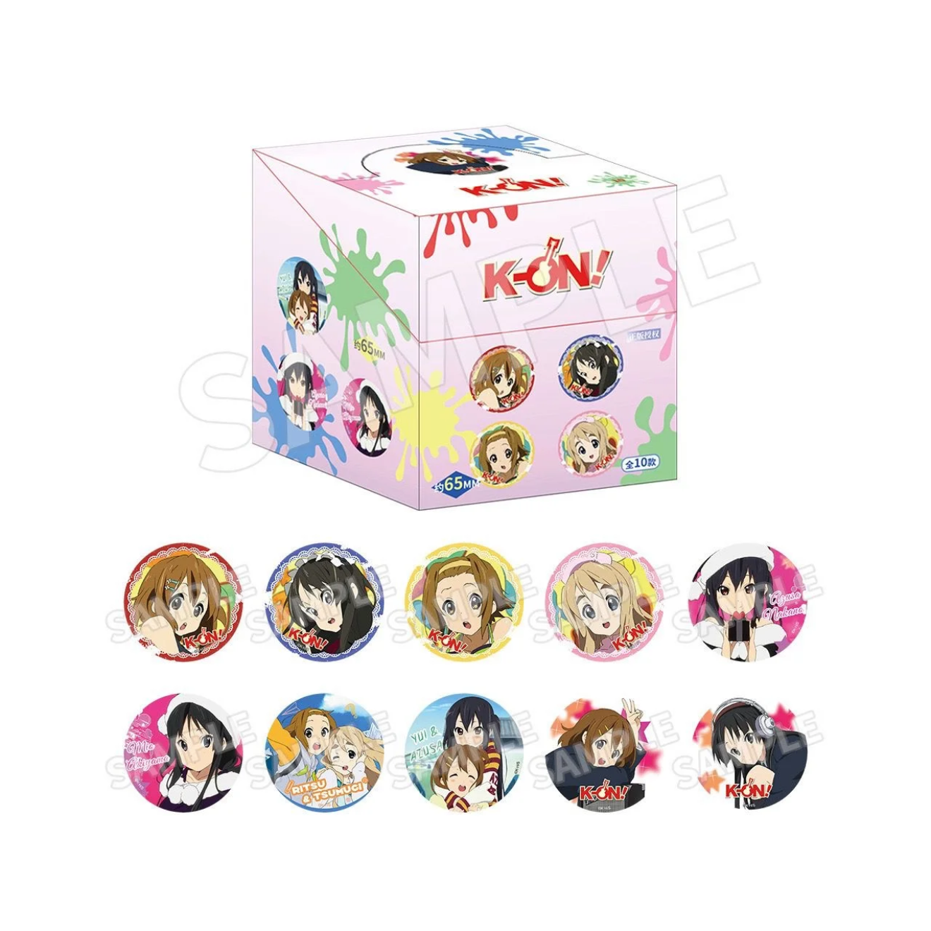 【正版】轻音少女唧徽徽章 平泽唯秋山澪中律琴吹䌷中野梓