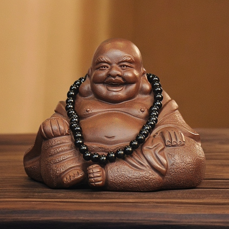 弥勒佛（带佛珠）宜兴紫砂