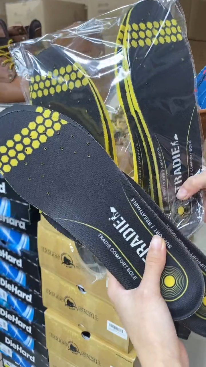 织物三双装 可裁剪  乳胶减震加厚鞋垫 软弹 （内长280）