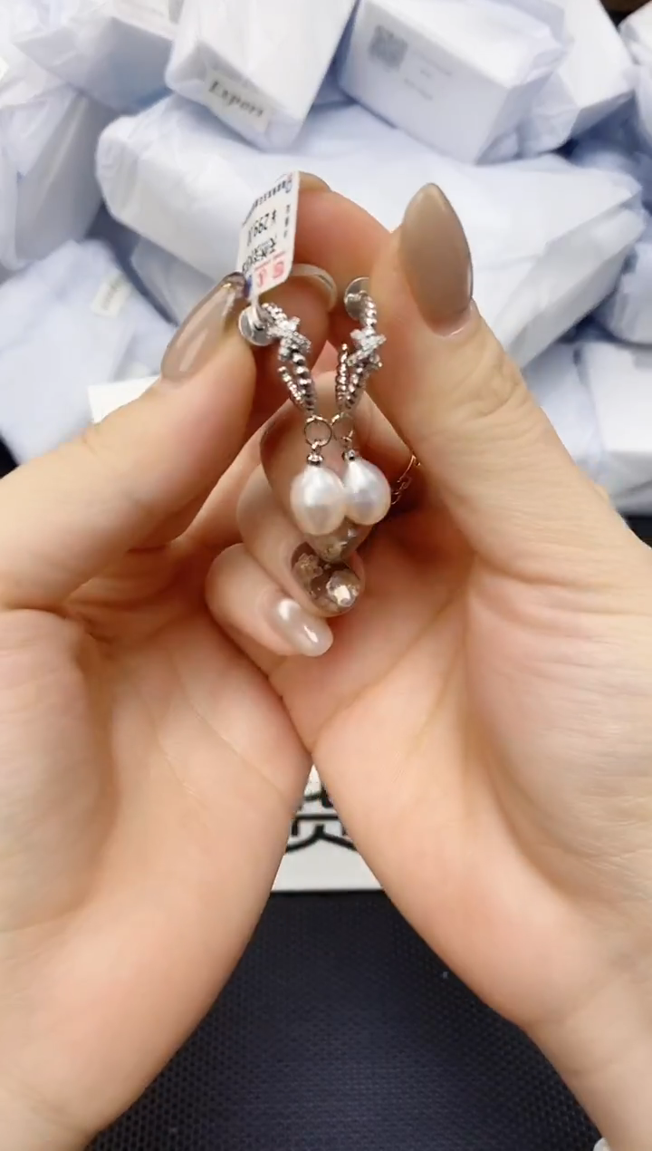 未镶嵌耳饰淡水珍珠ED1055