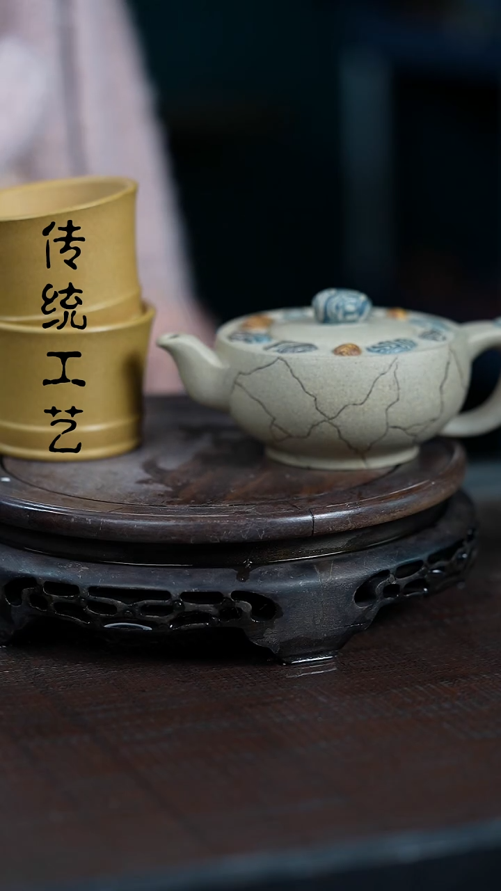 【闪购商品】紫砂茶壶原矿全手25+杯子+随机字画