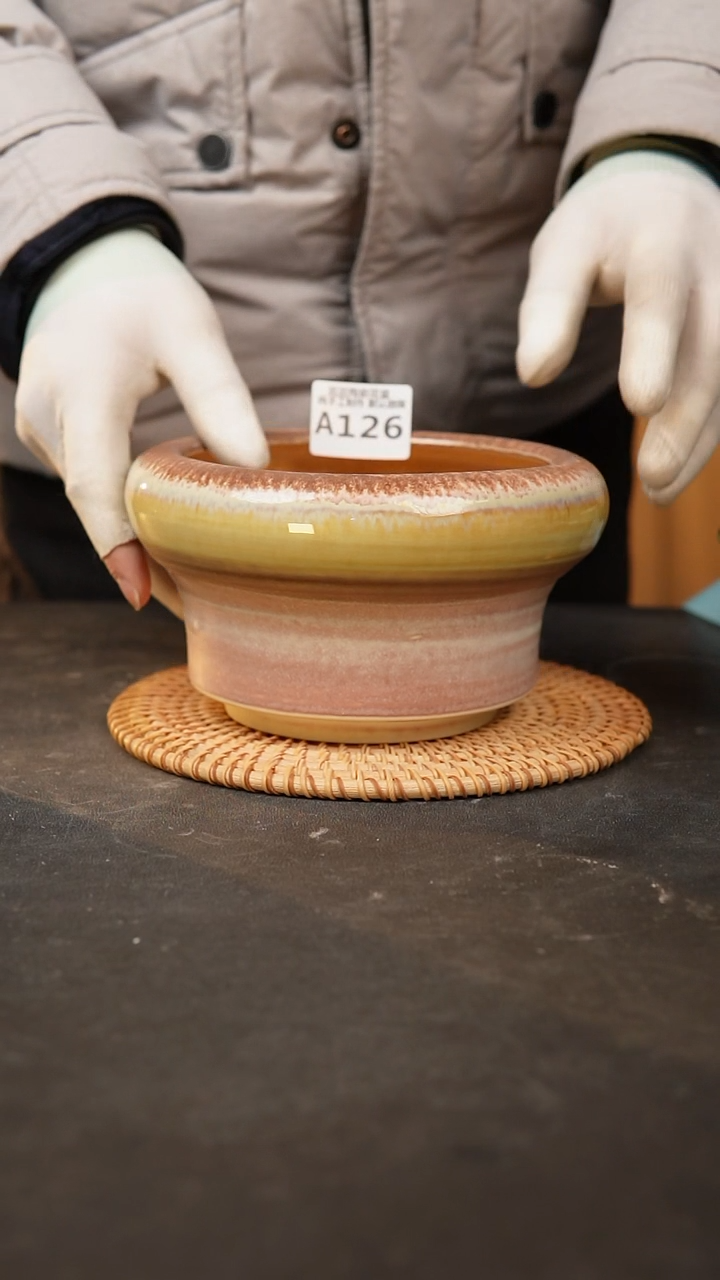 【闪购商品】瓷片126泥泥手工花盆