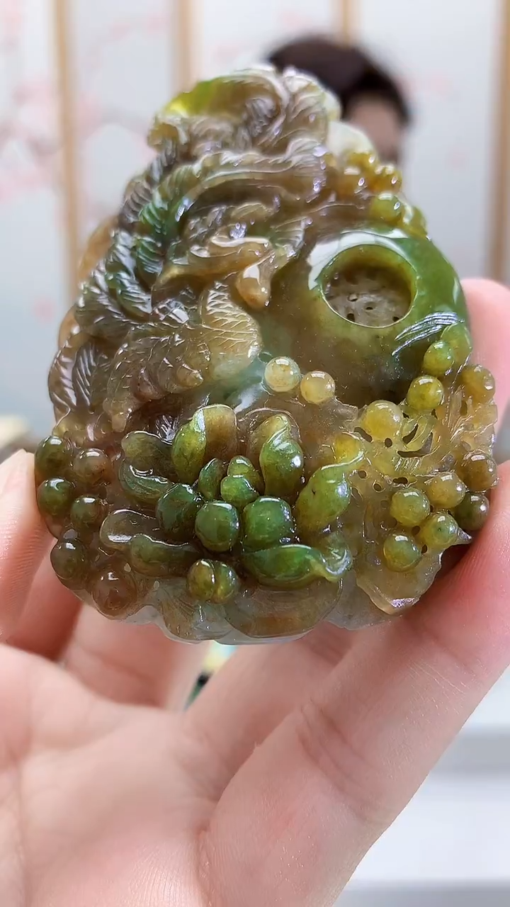 未镶嵌定制翡翠4829bb-毛货挂件78