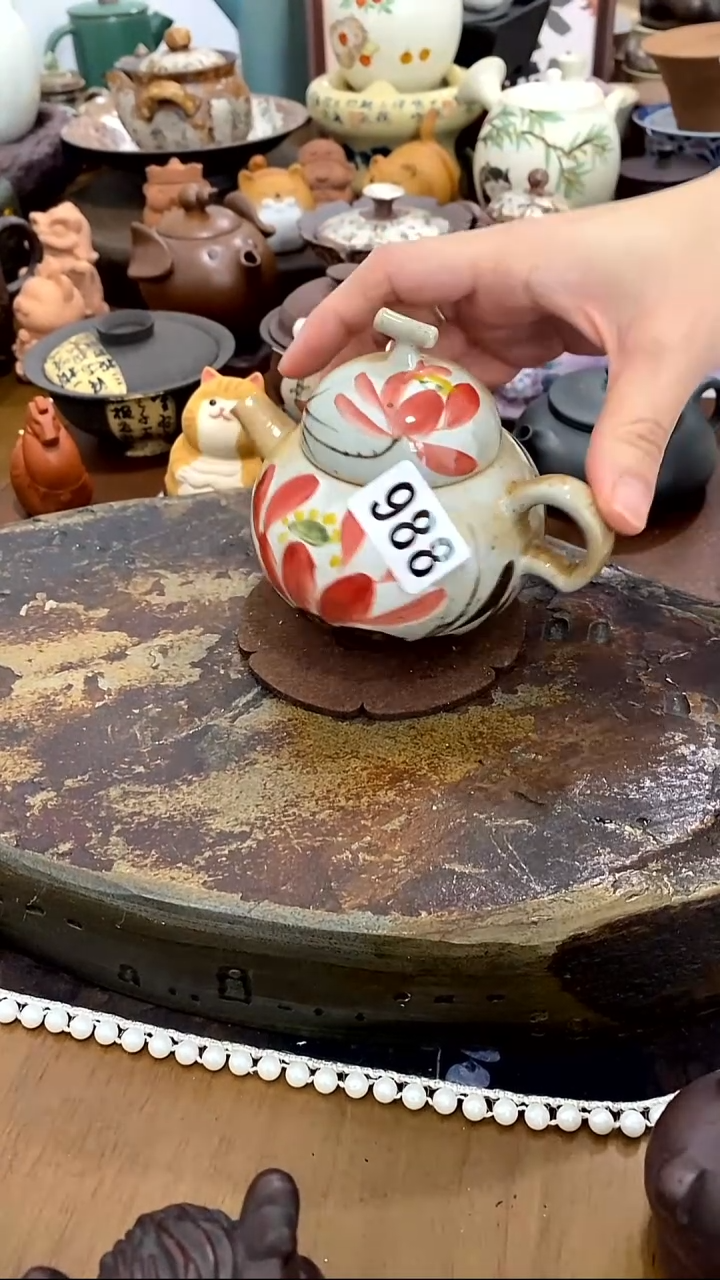【茶瓷物语】手绘壶988