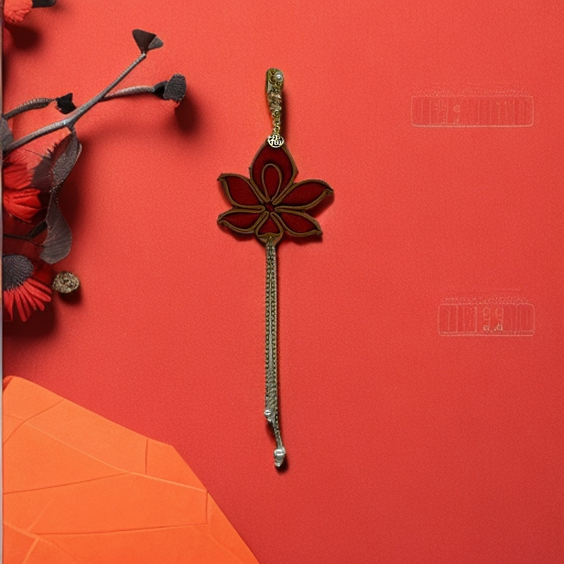 莲花压襟B132新中式唐装手工旗袍饰品