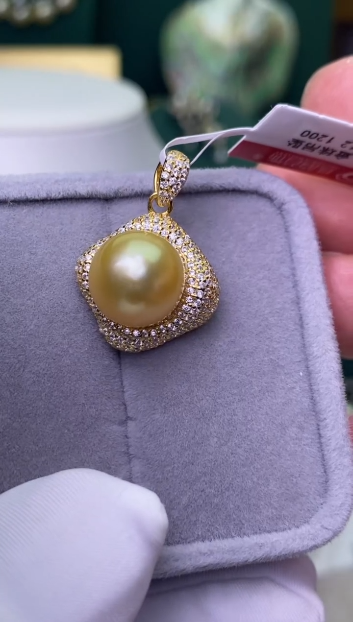 【闪购商品】海水珍珠颈饰银S925镶嵌11-12