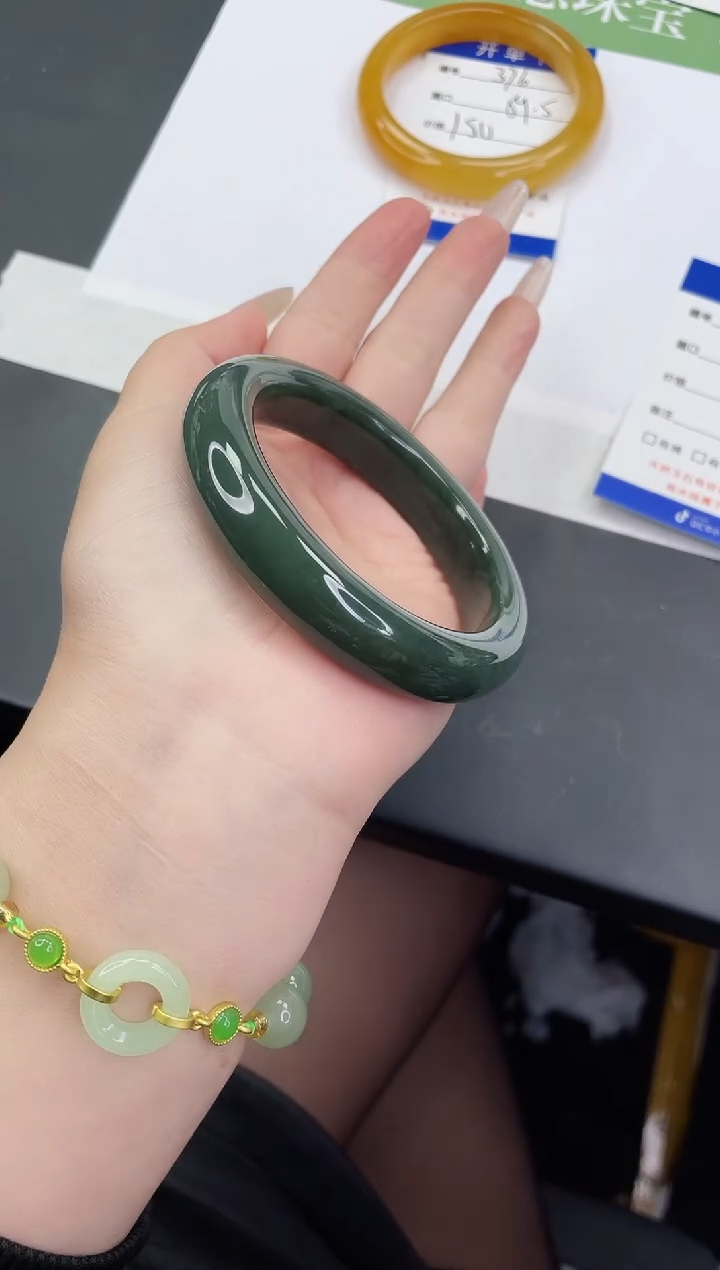 【闪购商品】和田玉未镶嵌手镯HT377-58+