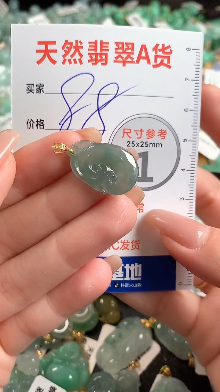 【闪购商品】翡翠颈饰18K金镶嵌13007758