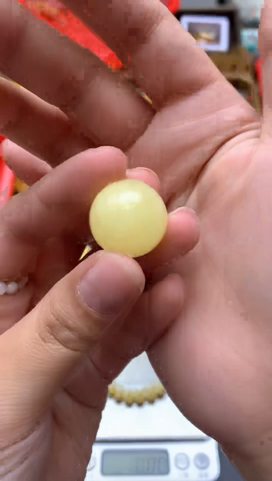 【闪购商品】琥珀珠宝奇石未镶嵌040琥珀蜜蜡微瑕花粉小坑气泡