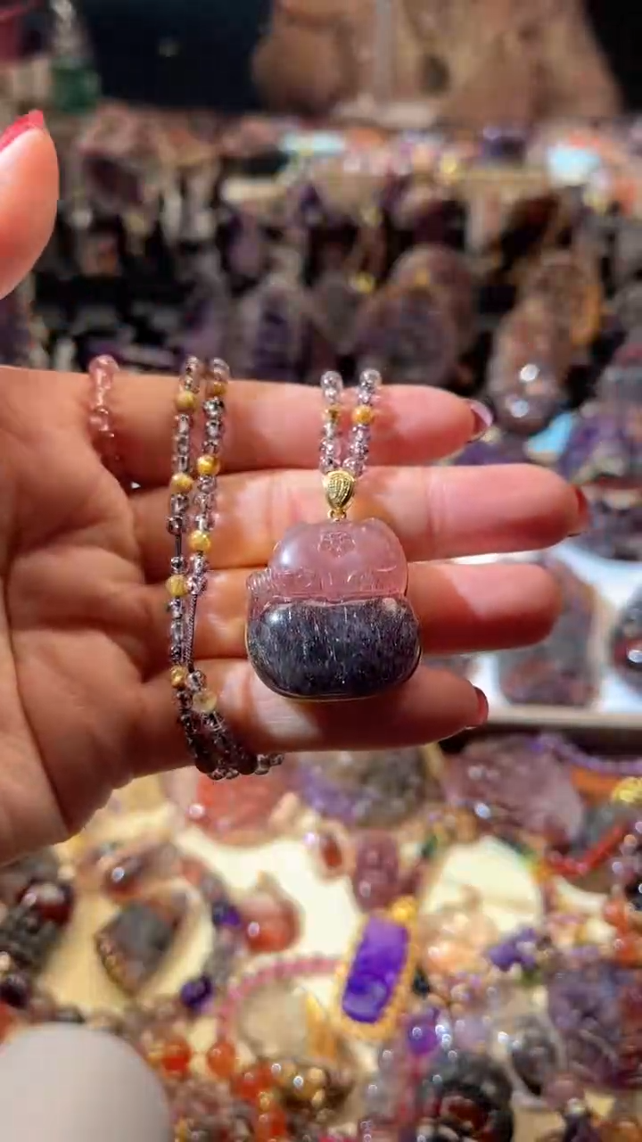 【闪购商品】水晶颈饰18K金镶嵌【百晶灵儿】定制款