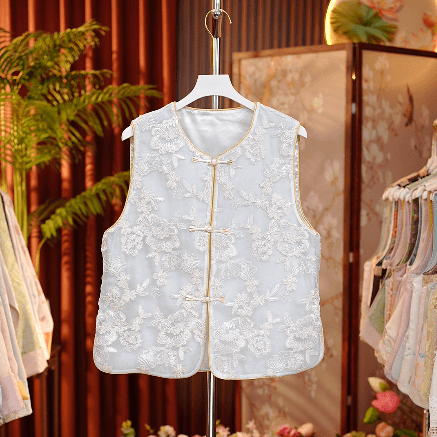 【嘉仪 马甲】新中式国风绣花新款女士马甲