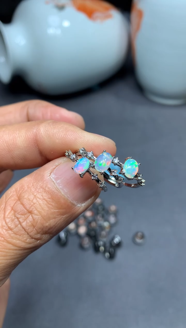 【闪购商品】欧泊戒指未镶嵌W34（随机性发货只发一单）