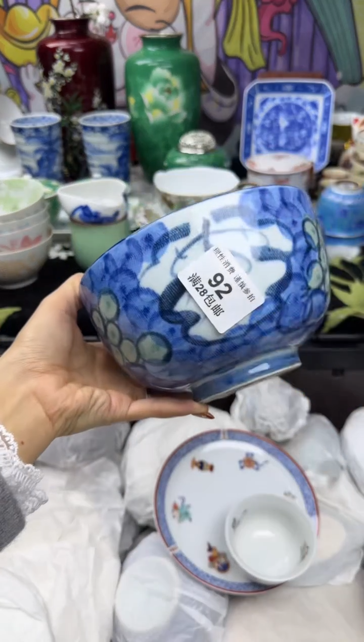 瓷片猫*鱼大漂亮甄选瓷器瓷器92