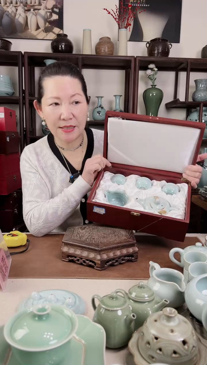 【闪购商品】杯纯手工 绞胎 5头茶具B