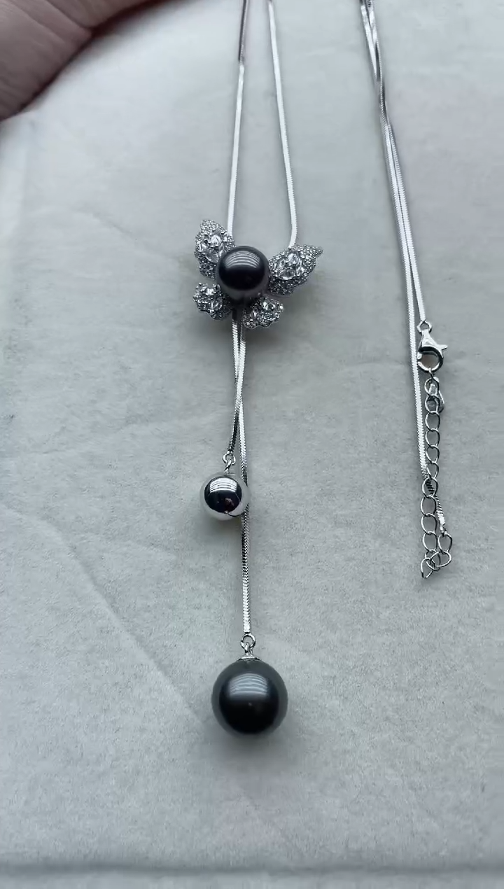 【闪购商品】海水珍珠套链银S925镶嵌126