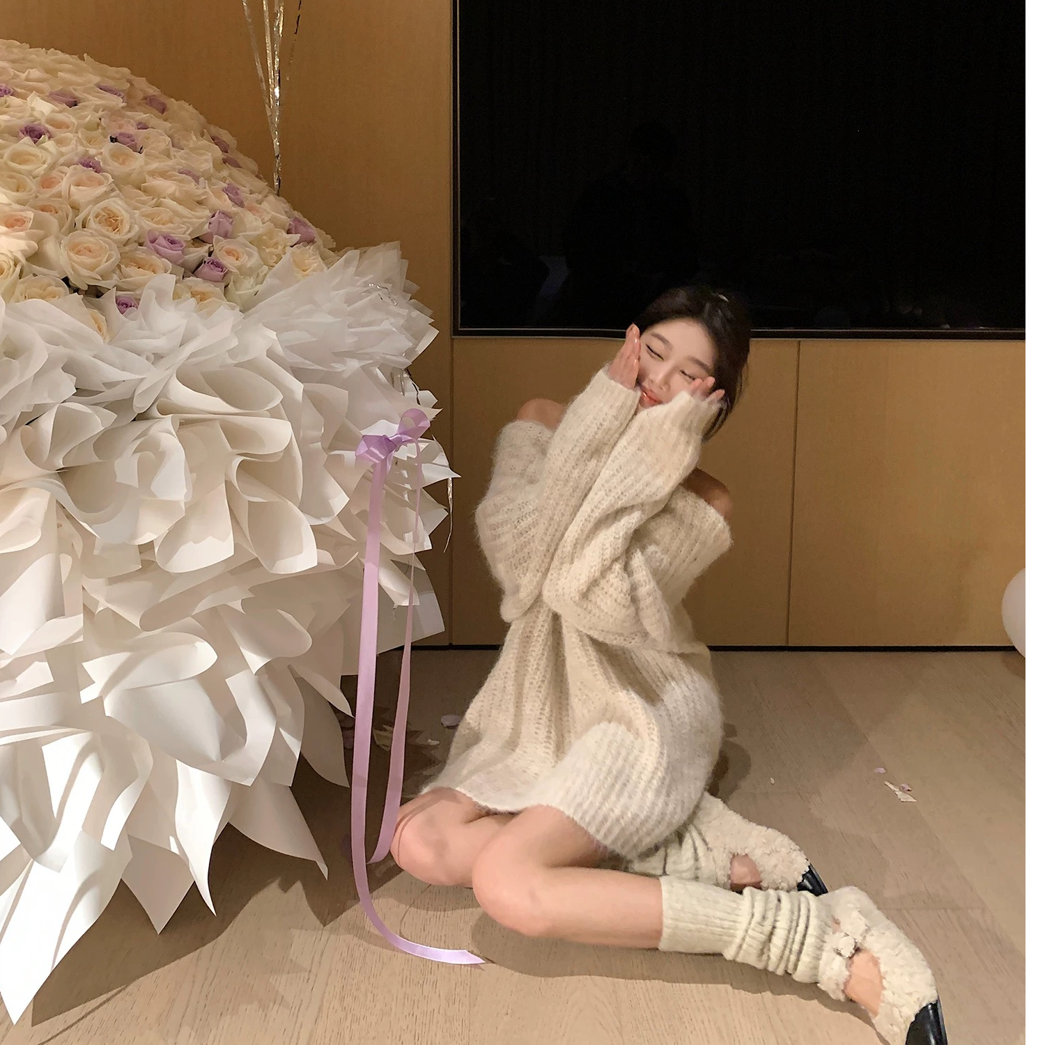 小个子辣妹毛针织衫百搭时尚设计感红人网红（101-199）