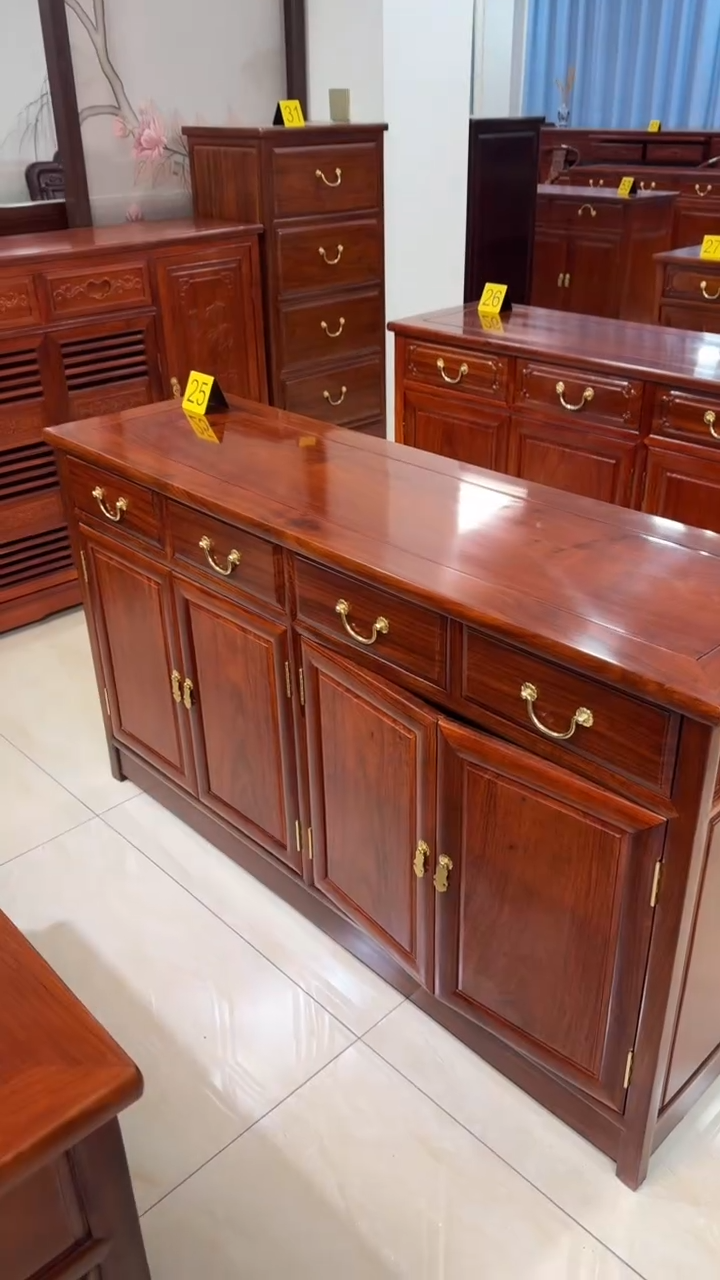 【闪购商品】黑酸枝木类书柜刺猬餐边柜138*40*80