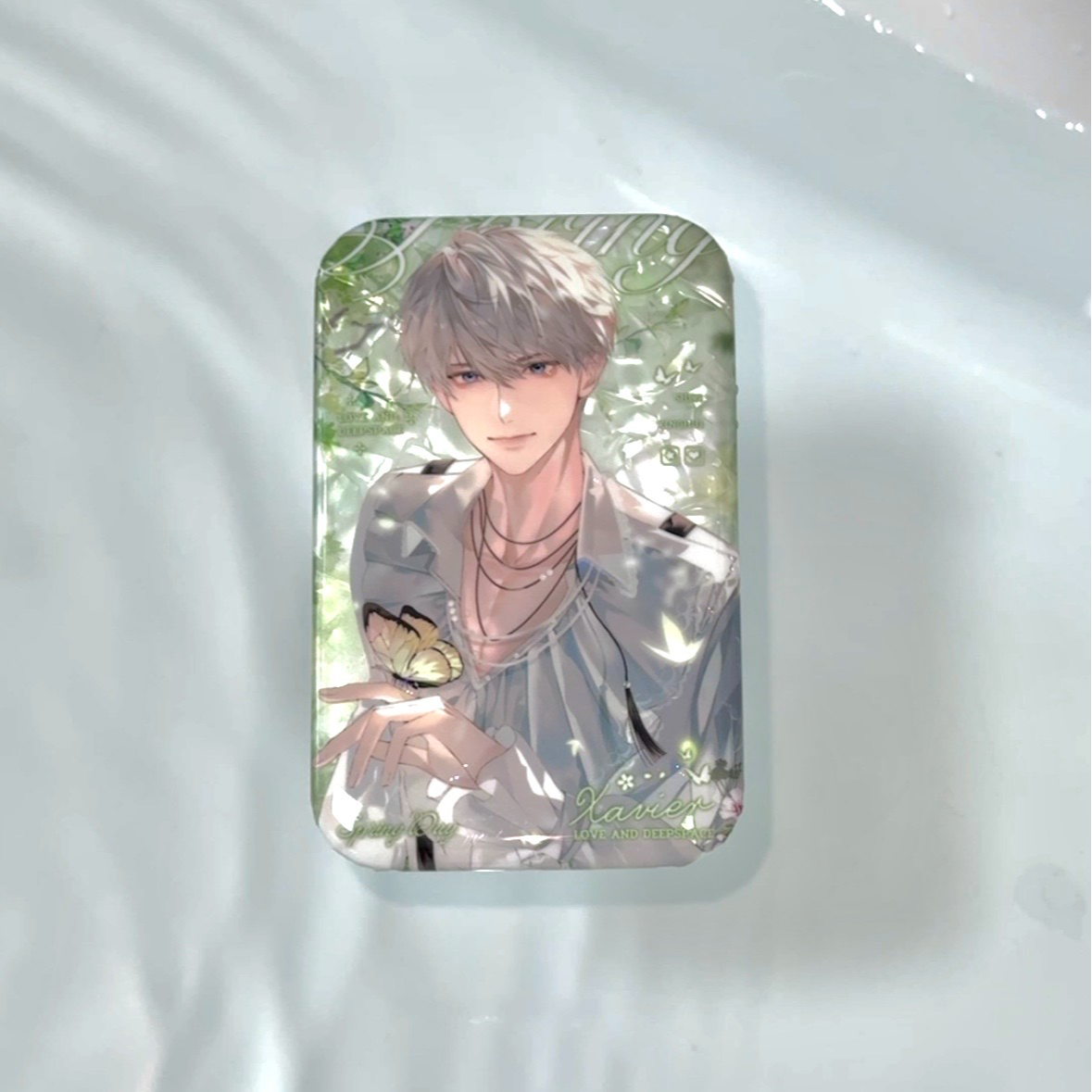 恋与深空沈星回Xavier同人谷吧唧方形徽章白瓷工艺周边纪念徽章