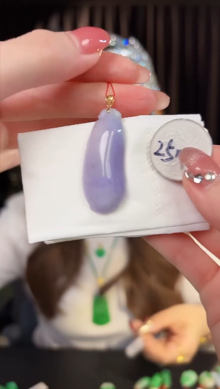 【闪购商品】翡翠颈饰18K金镶嵌缅料A货/支持复检/一件