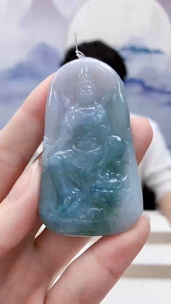 未镶嵌定制翡翠1502ry-毛货挂件29