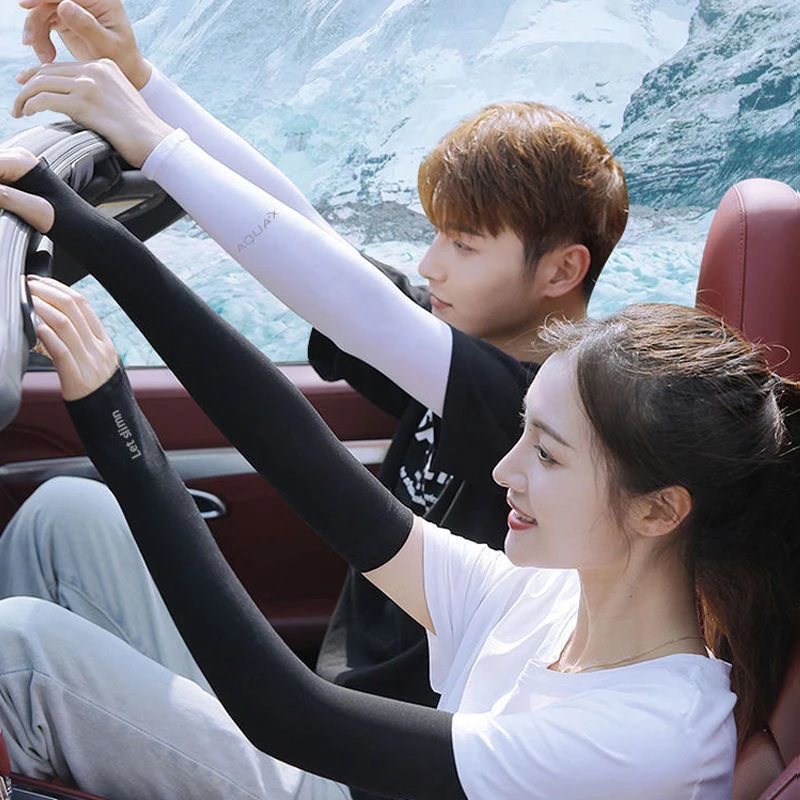 冰袖冰丝袖防晒袖套女夏季防护冰爽男护臂套袖夏日冰防晒冰丝袖套