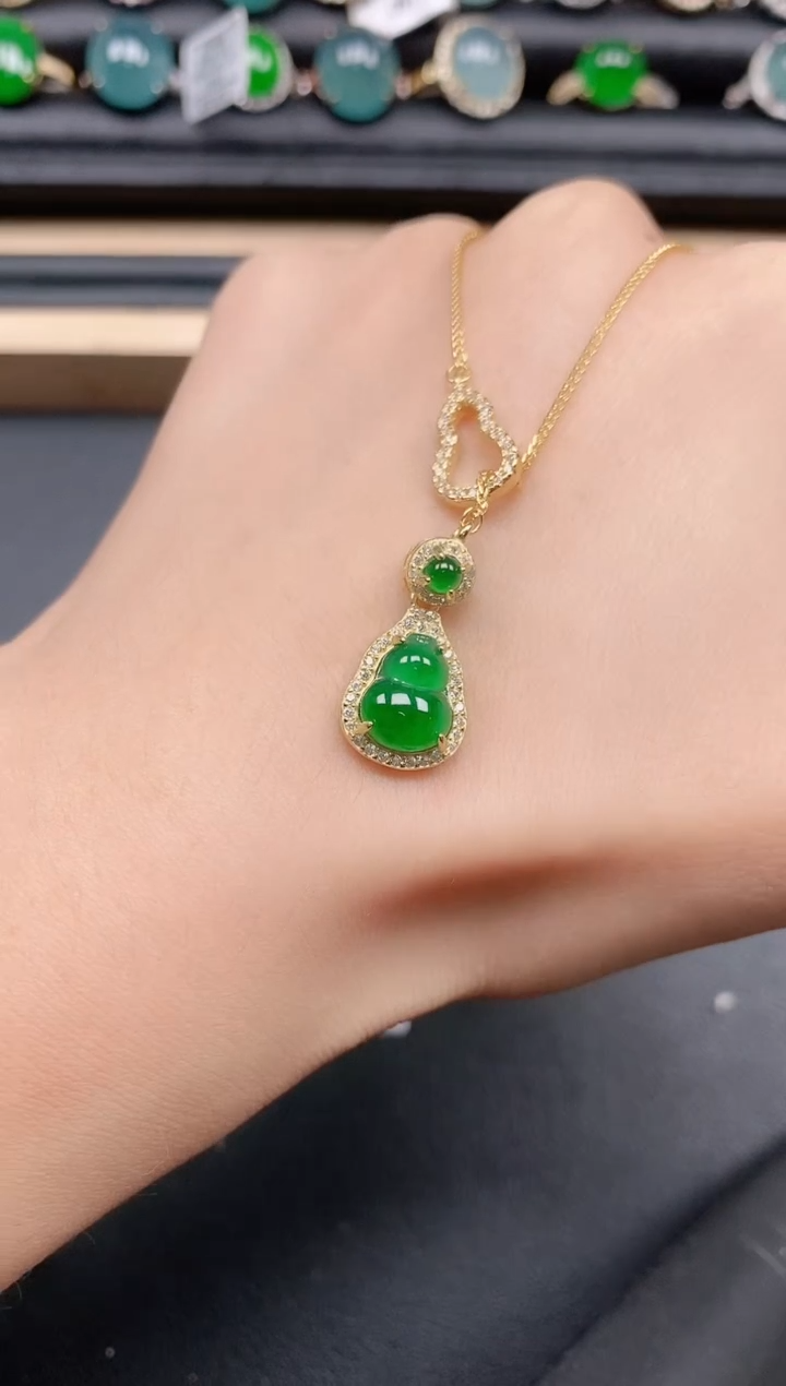 翡翠戒指银S925镶嵌1111