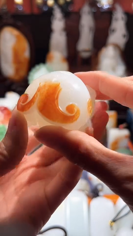 未镶嵌和田玉（青玉）把件精品