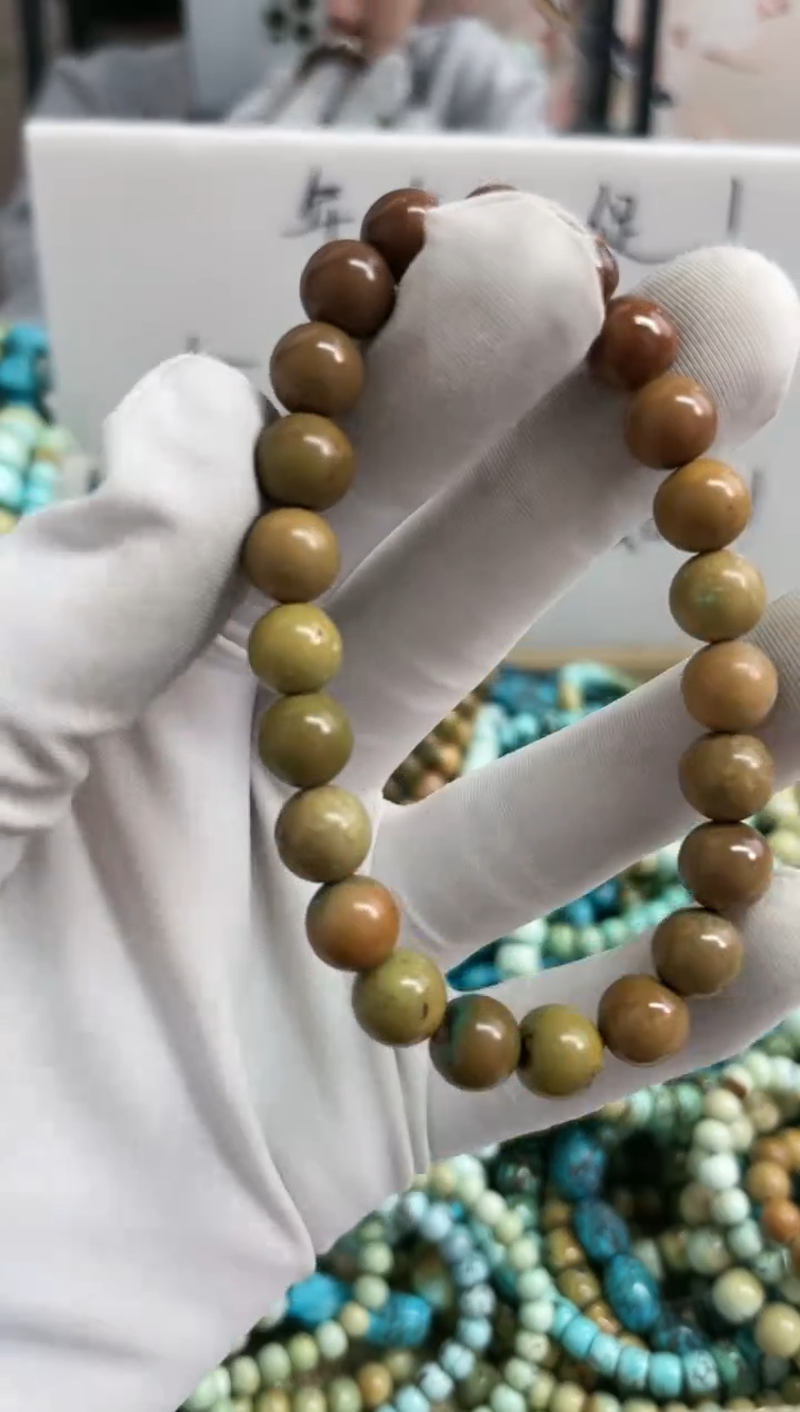 【闪购商品】绿松石珠宝奇石未镶嵌8mm+