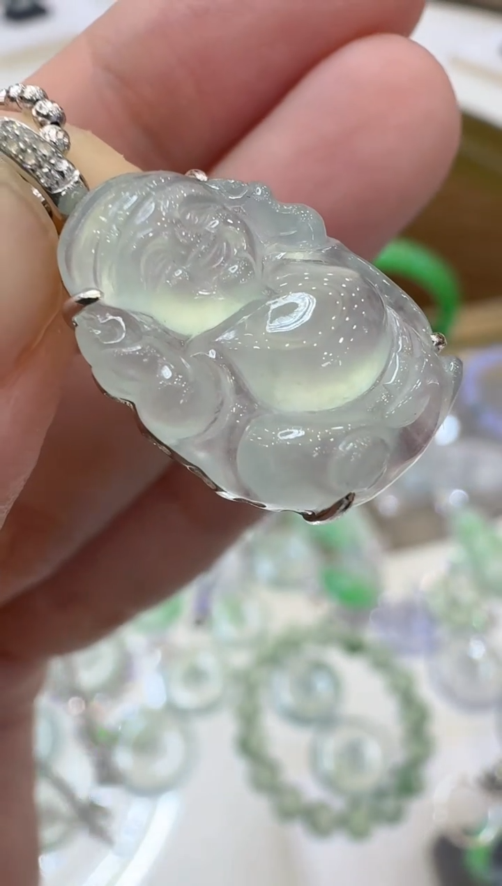 【闪购商品】翡翠吊坠(不含链)18K金镶嵌多样性团购发一件