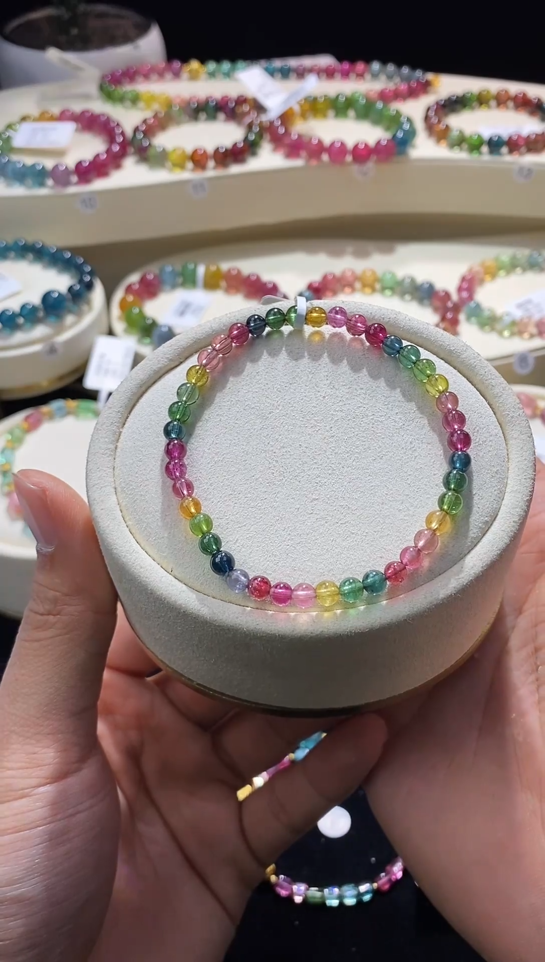 【闪购商品】碧玺手链未镶嵌10号B0958老矿