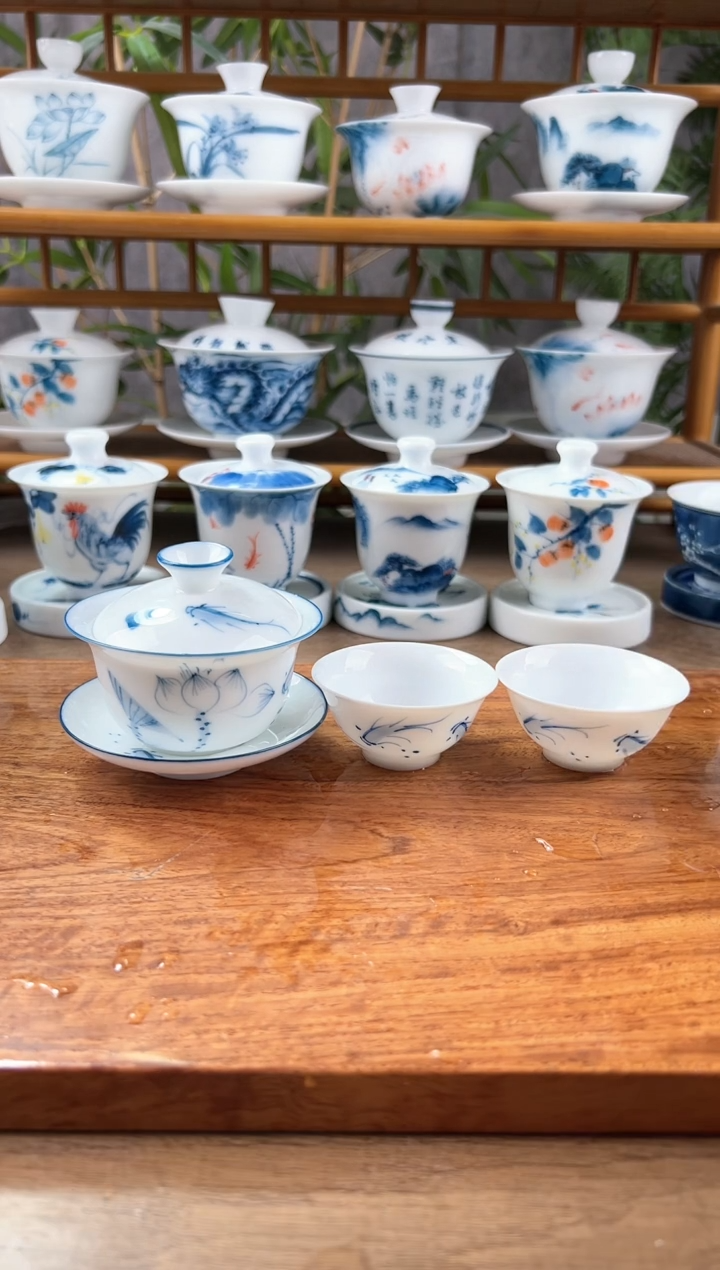 【闪购商品】全品荷花鱼聚80ml三才+小玉兰杯2个