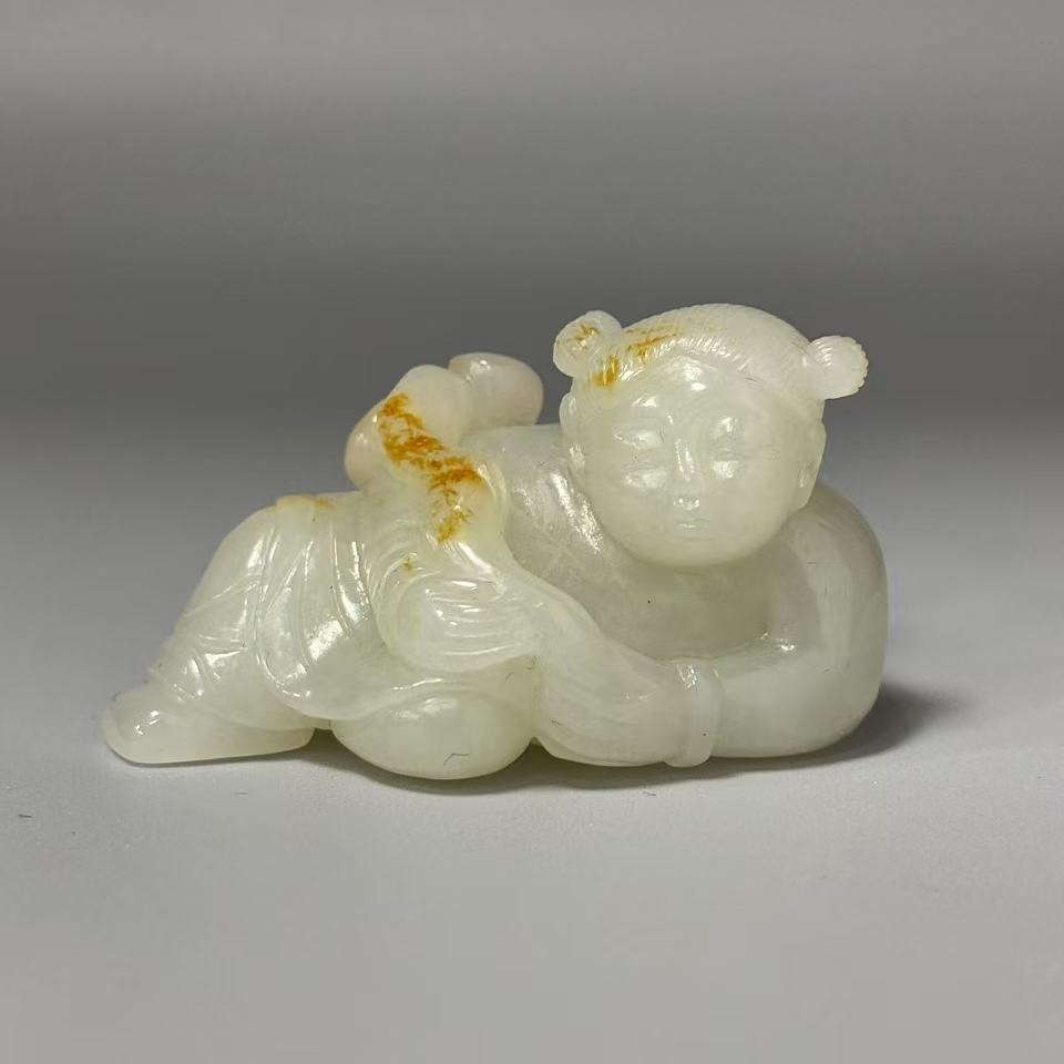 和田玉 /童子捧灵芝/MD0150368