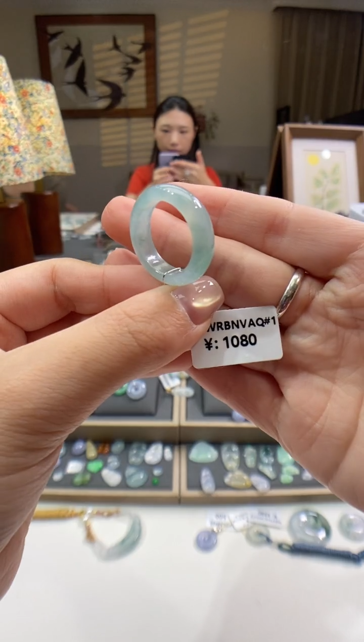 翡翠戒圈未镶嵌戒圈16号