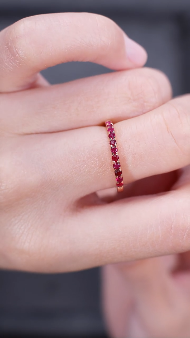 【闪购商品】红宝石手饰银S925镶嵌手饰