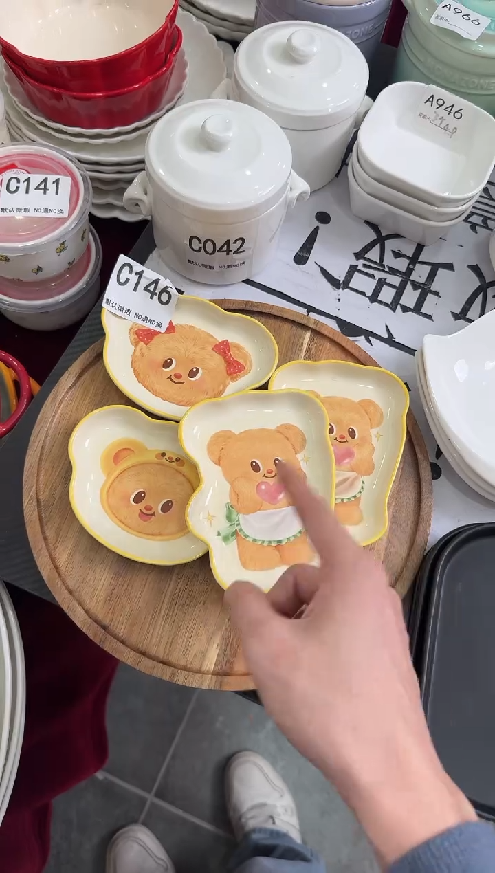 摆件陶C146-4个  仓库微瑕陶瓷清仓福利