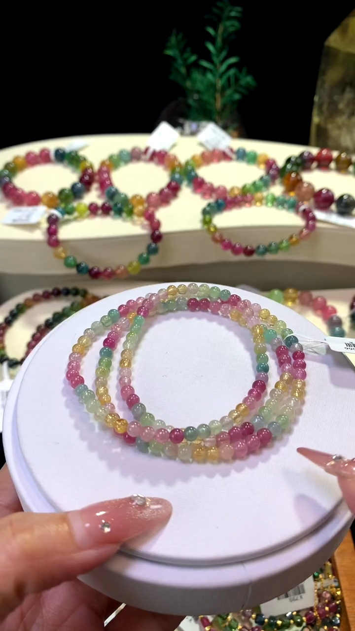 【闪购商品】碧玺手链未镶嵌【梦源珠宝】天然碧玺多圈手链