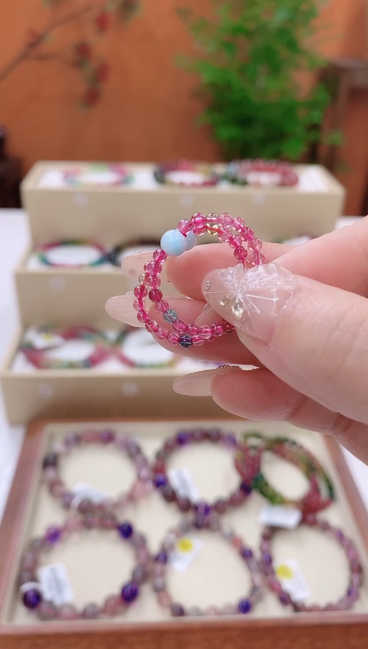 【闪购商品】碧玺戒指未镶嵌碧玺戒圈多样性发货一件