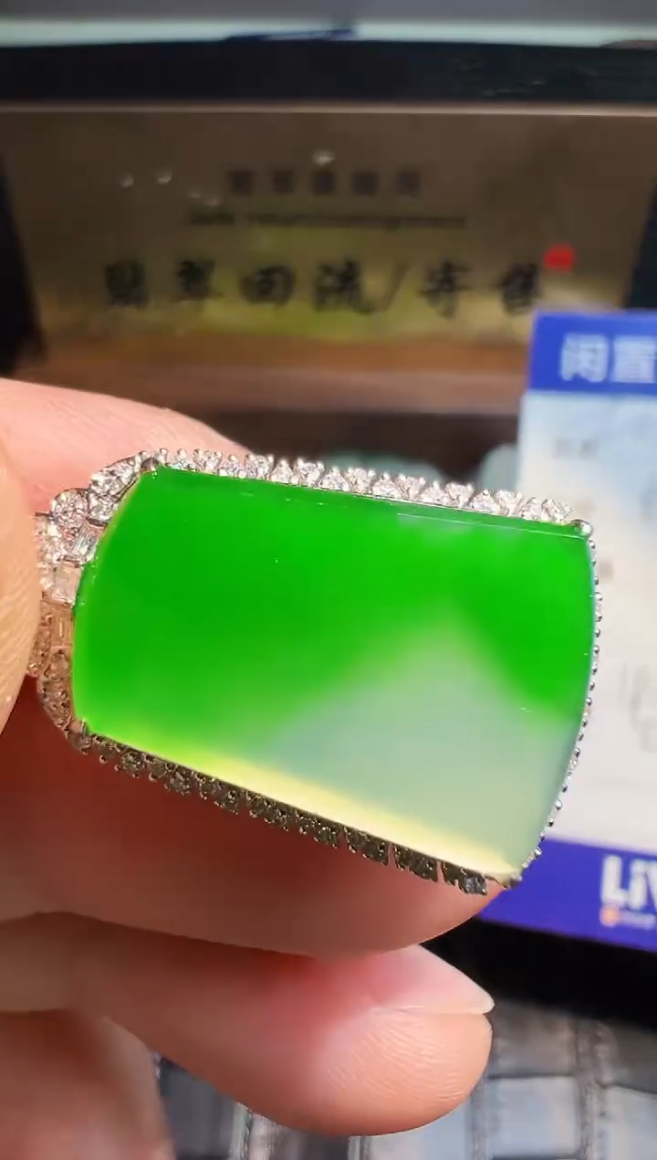 【闪购商品】翡翠颈饰18K金镶嵌翡翠回流