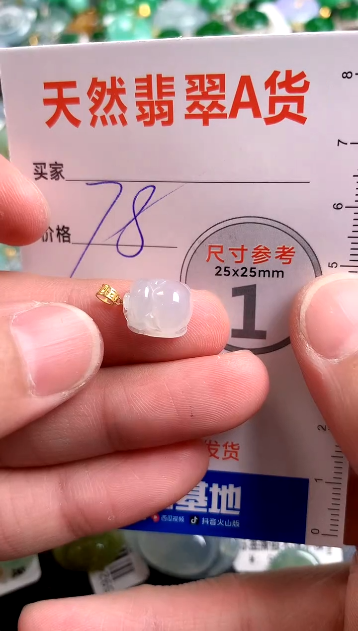 【闪购商品】翡翠颈饰18K金镶嵌14003499