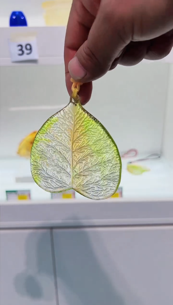 【闪购商品】泥塑古法琉璃菩提叶挂件