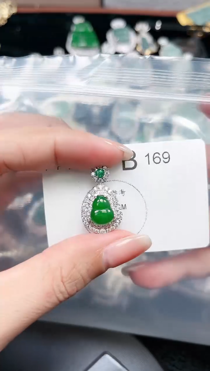 【闪购商品】翡翠颈饰未镶嵌169赠皮绳