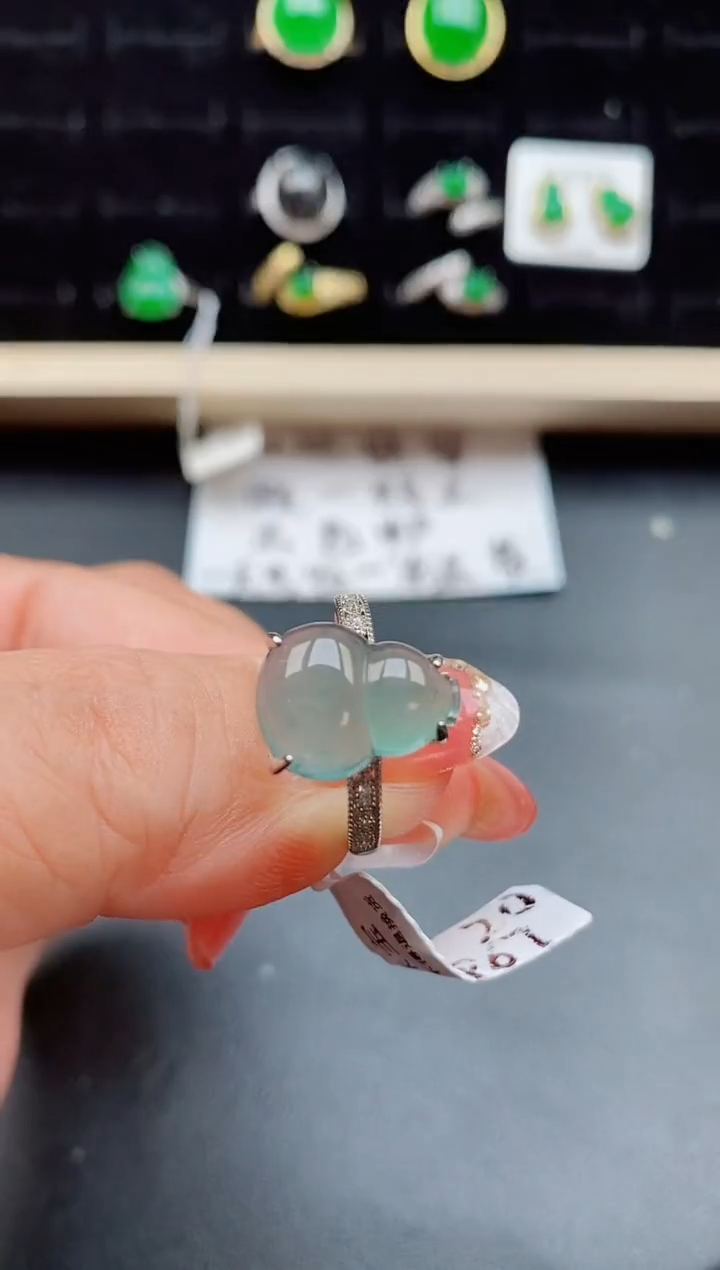 【闪购商品】翡翠戒指银S925镶嵌858050