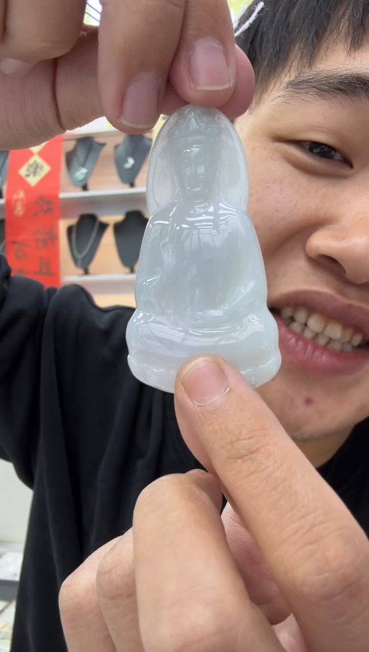 【闪购商品】翡翠颈饰未镶嵌天然翡翠A货孤品一件