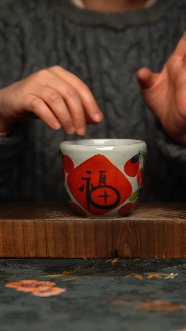 瓷片釉下彩手工手绘同款陶器