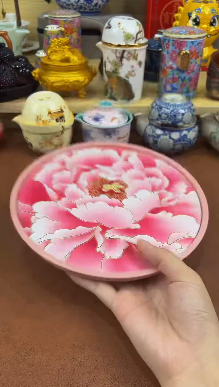 陶瓷茶具摆件旅行套组