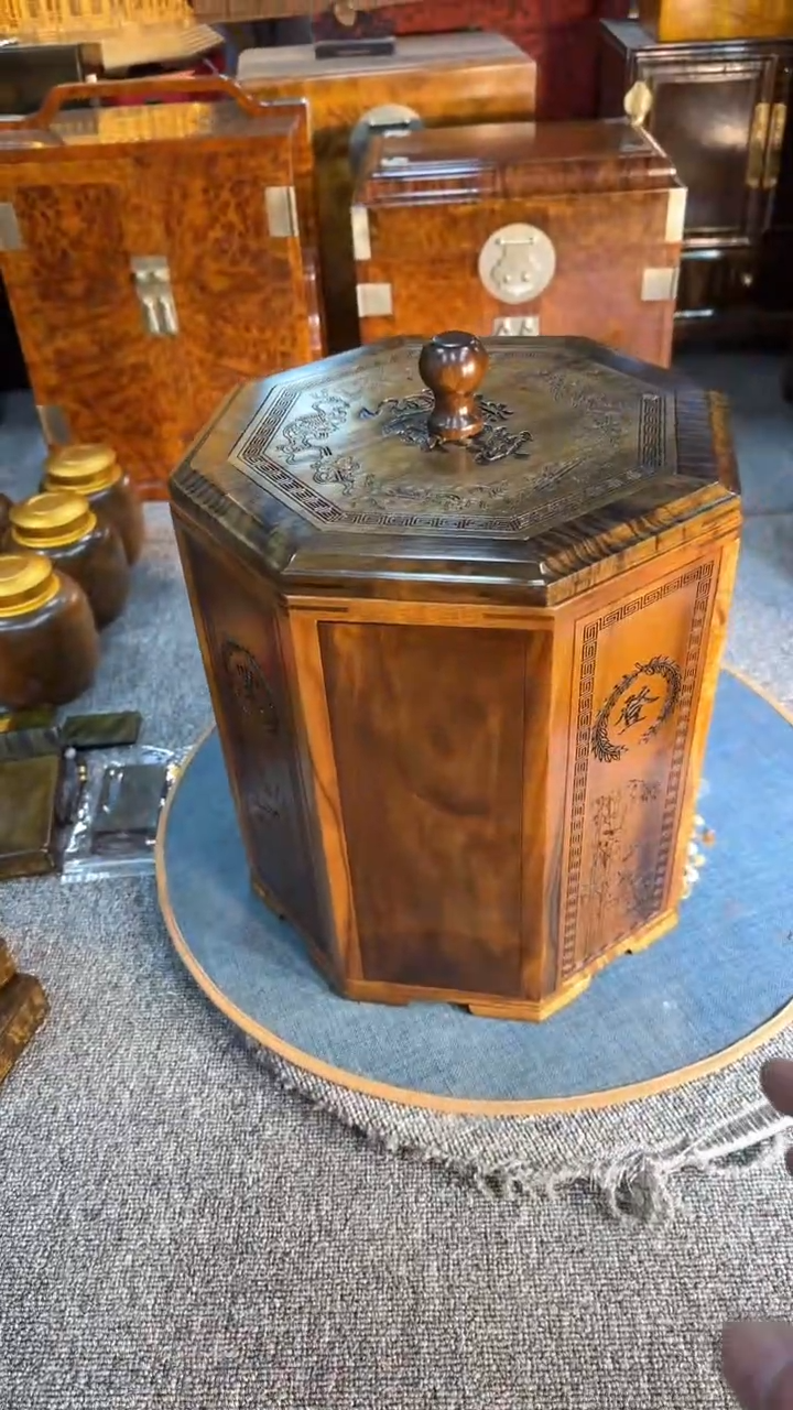 【闪购商品】乌木类成套家具阴沉米桶   通货 s12