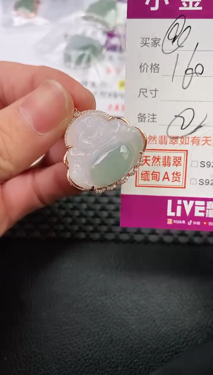 翡翠银S925镶嵌颈饰·