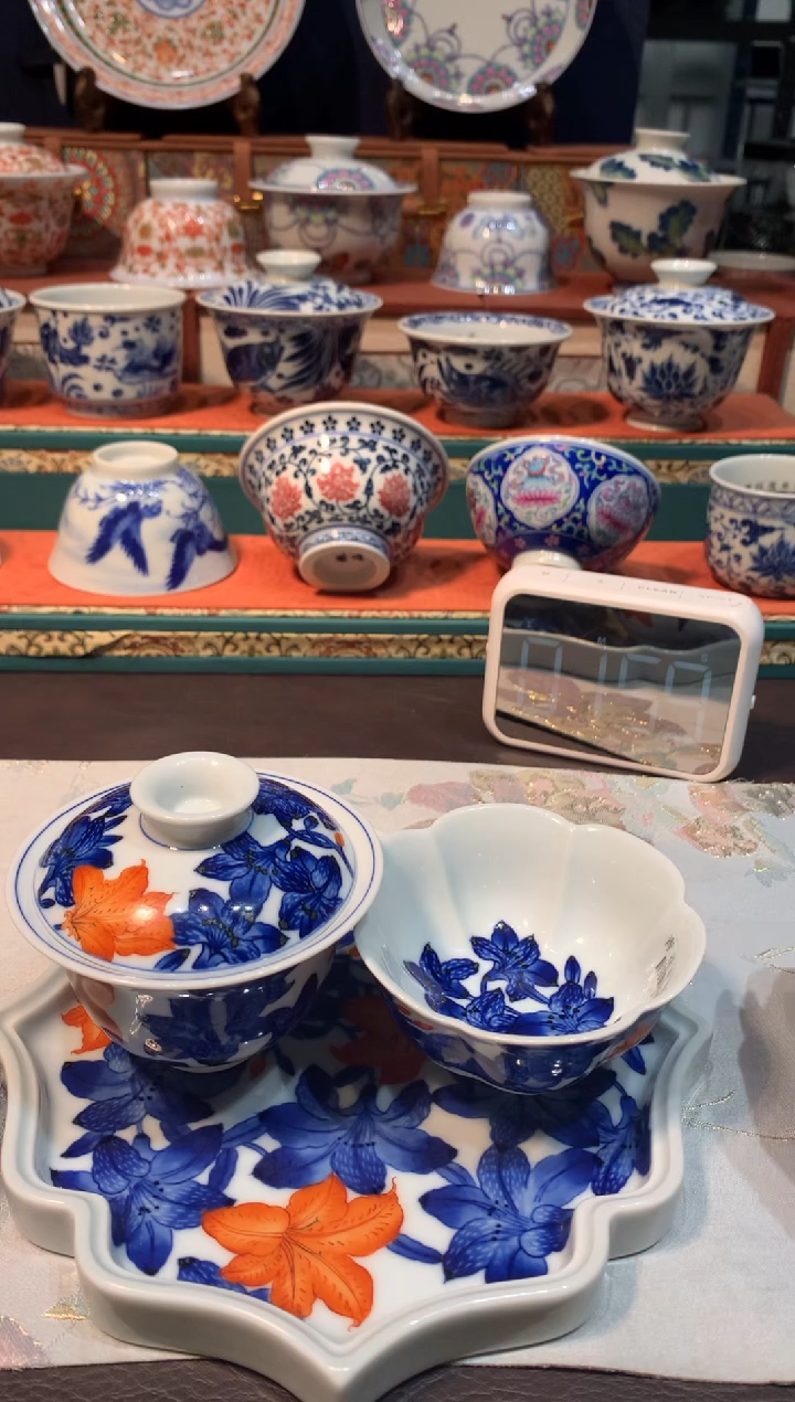 注***劲232青花矾红三件套fy46fy47fy48