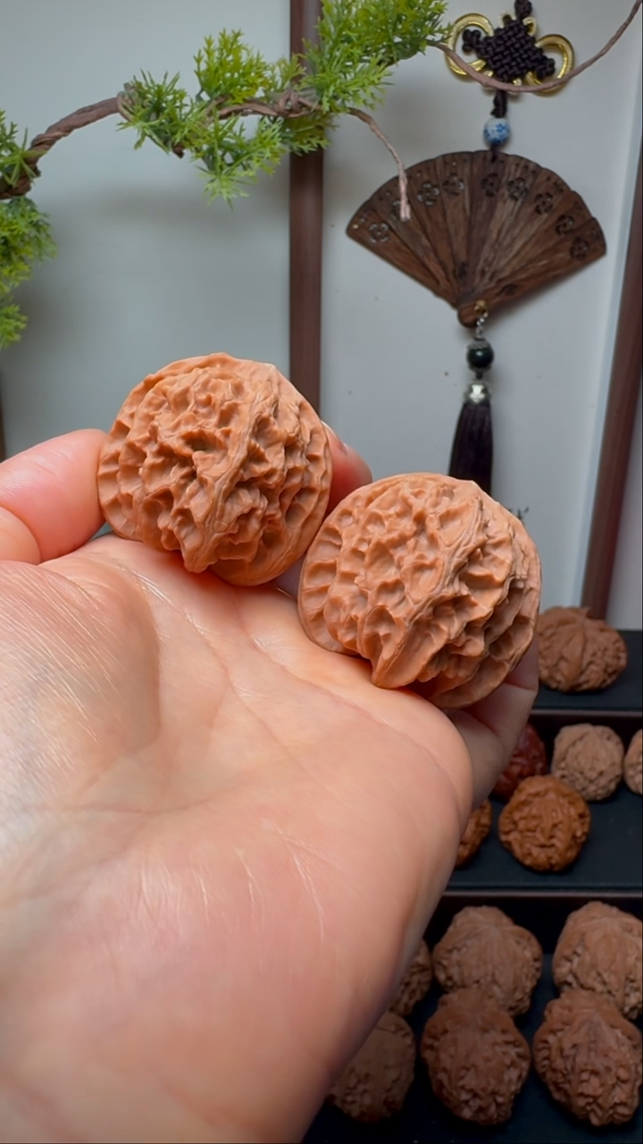 把件文玩核桃苹果园货头 边40